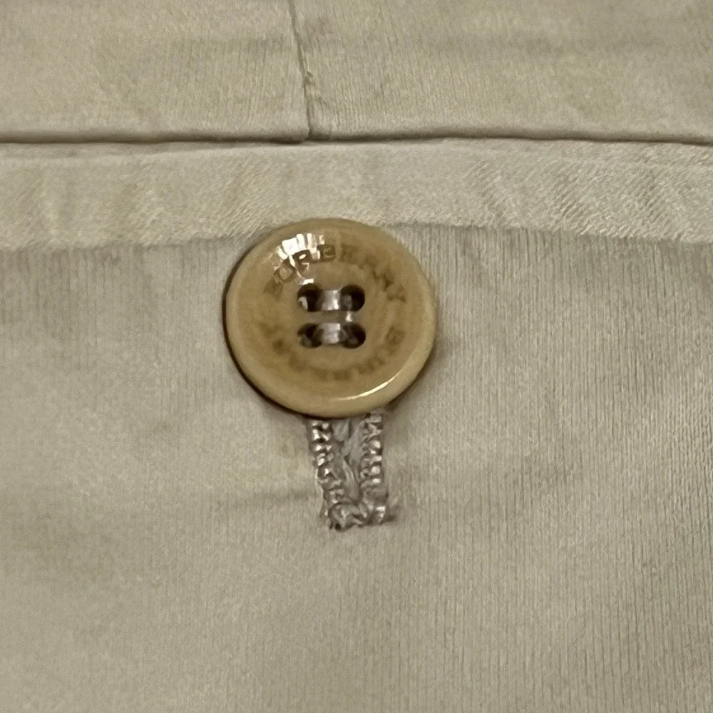 Burberry Golf Pleated Khaki Shorts Cotton Classic Fit Men Size 36 Excellent Cond